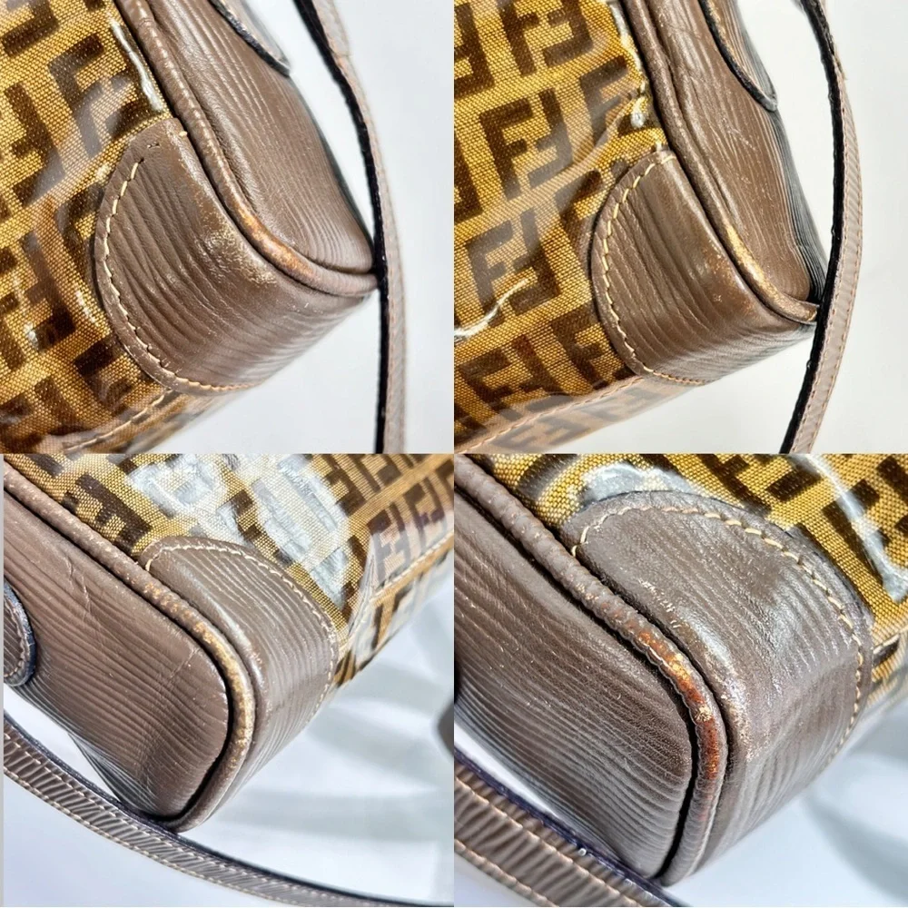 FENDI Unisex Vintage Zucca Crossbody Bag - Picture 8 of 14